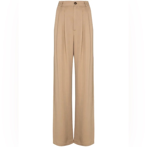 Reformation Mason High-Waist Wide-Leg Trousers | Size 4 | TENCEL™ | Made in USA - Picture 3 of 12